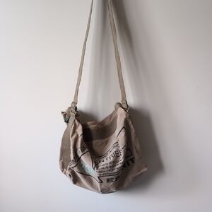 Vintage Canvas Shoulder Bag